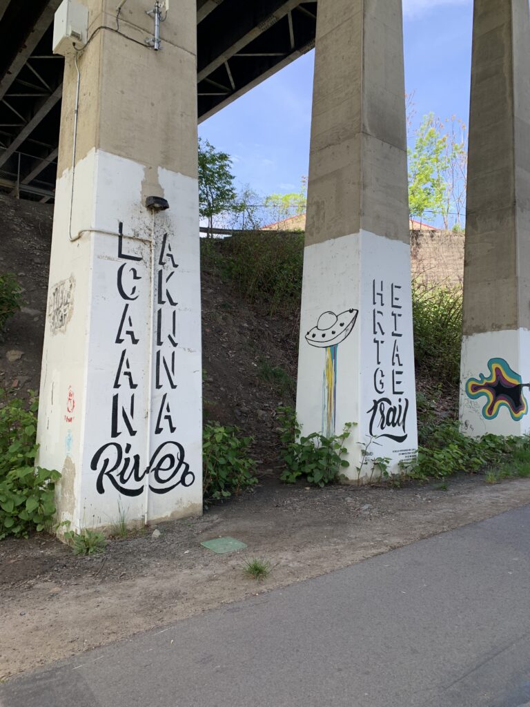 Lackawanna River Heritage Trail - NEPA Funday, Bridge murals 